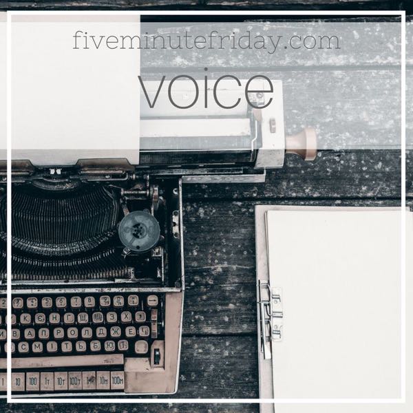 Voice - 31 Days of Five Minute Free Writes 